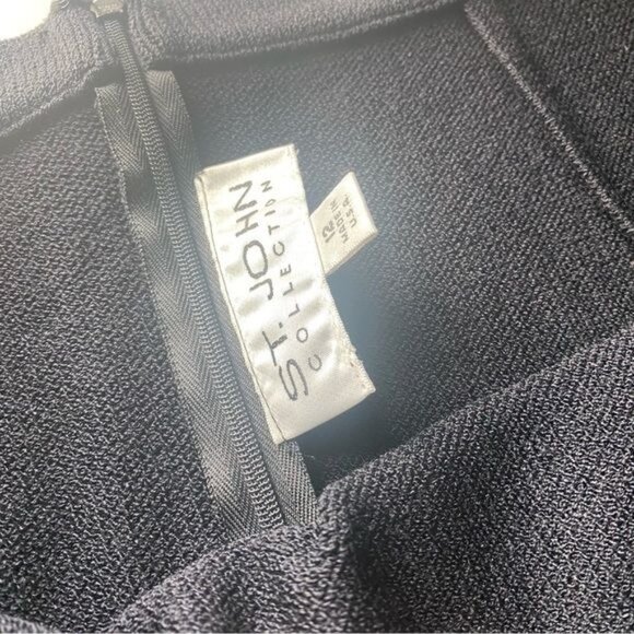 St. John knits evening Black pencil skirt, size 12. - Picture 7 of 10